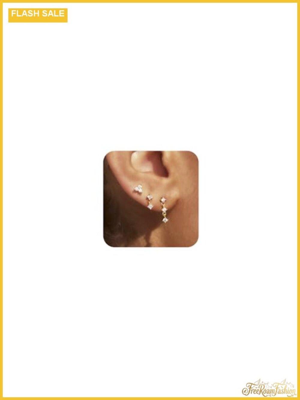 Dainty 14k Gold Plated Hoop Earrings Set Hypoallergenic Stackable Huggie